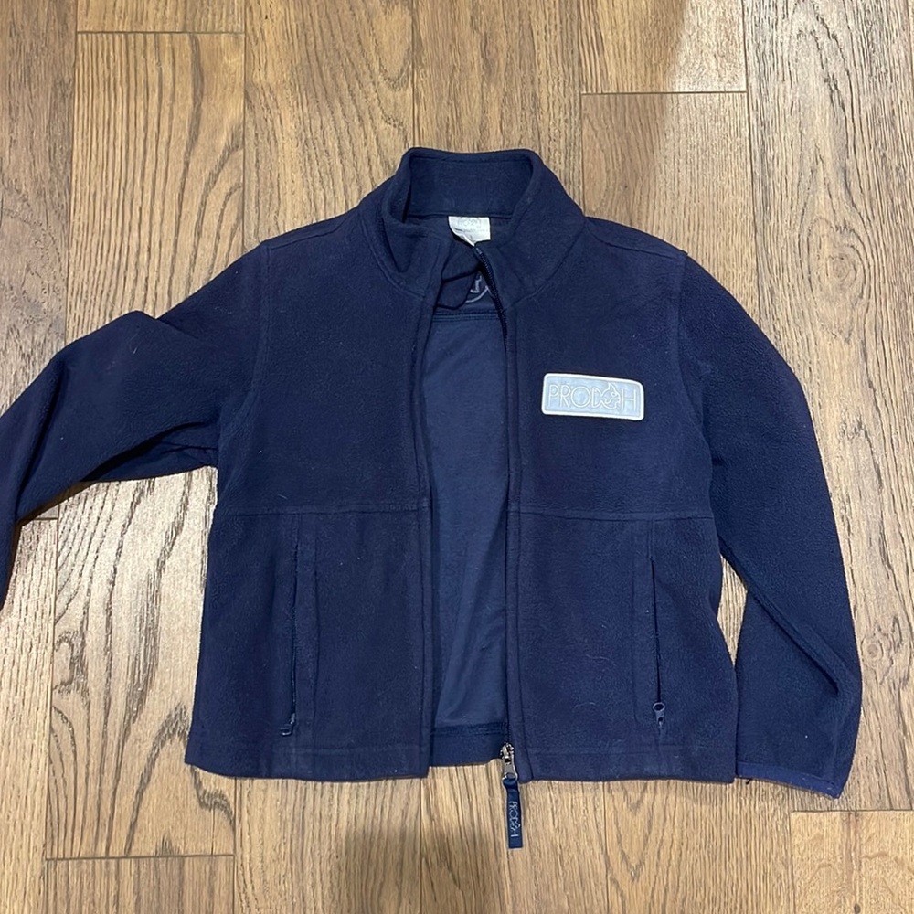 Prodoh size 5 navy zip fleece